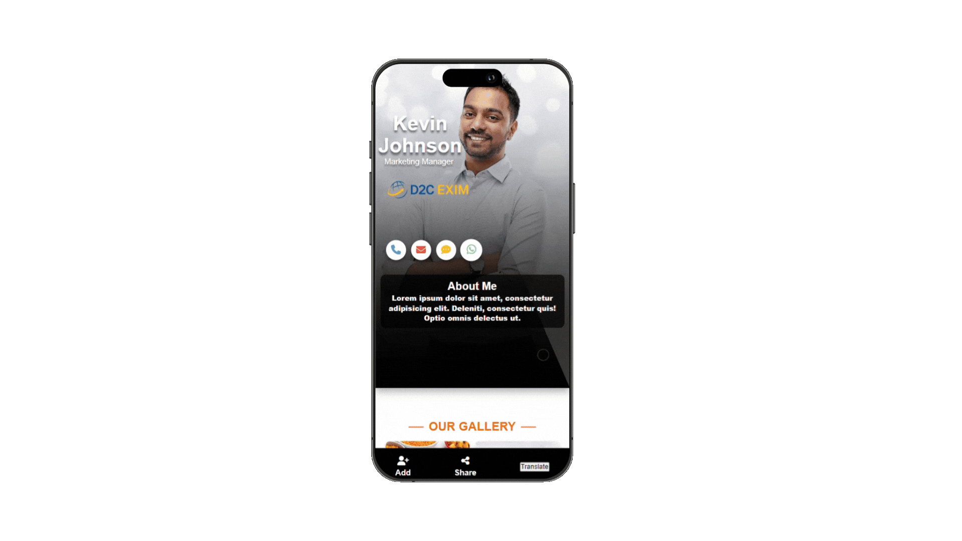 Digital Card Screen